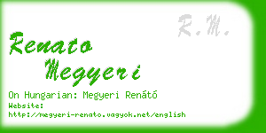 renato megyeri business card
