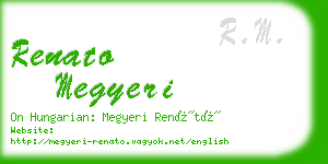 renato megyeri business card